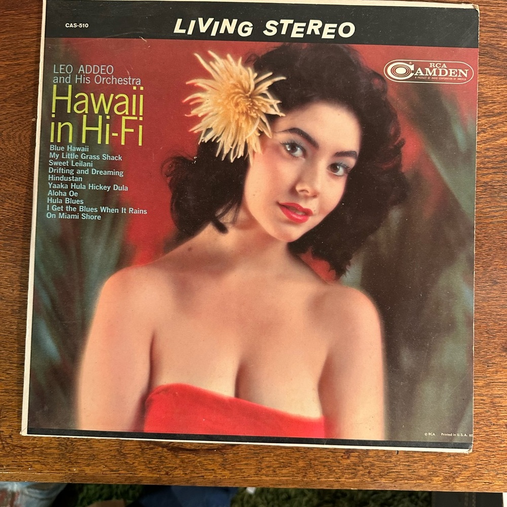 RCA Camden Hawaii in Hi-Fi Vinyl Record - Red Cover